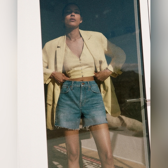 Madewell 100% linen crop vest - Picture 4 of 6